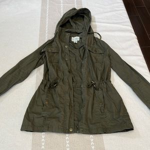 Sky and sparrow army green Utility jacket size small